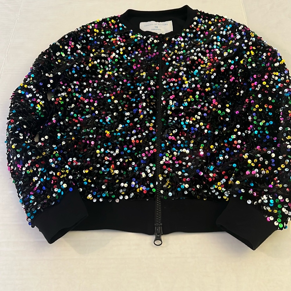 Rockets Of Awesome Dazzle Zip Cardigan EUC